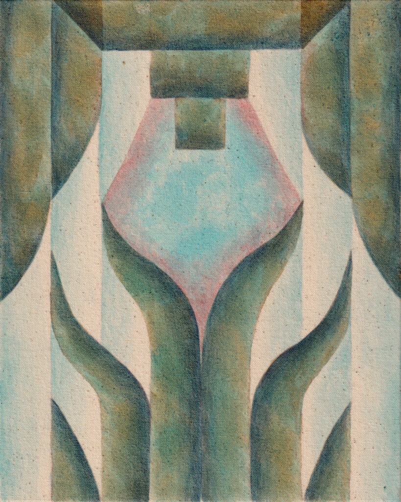 Roberta Gentry, Hammer, 2023, acrylic on canvas, 10 x 8 in.