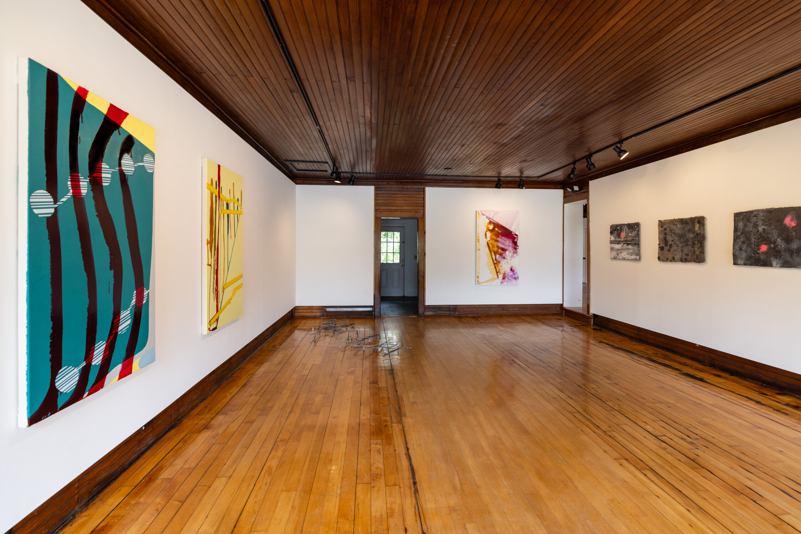 Installation view, works by Haleigh Collins and SR Lejeune.